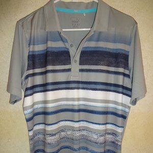 Puma PWRCOOL Shirt S Striped Grey Blue White